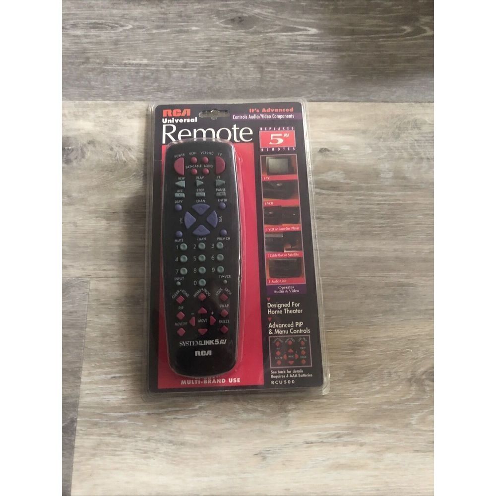 NEW RCA SYSTEMLINK 5 AV RCU500 TV VCR CABLE UNIVERSAL REMOTE CONTROL